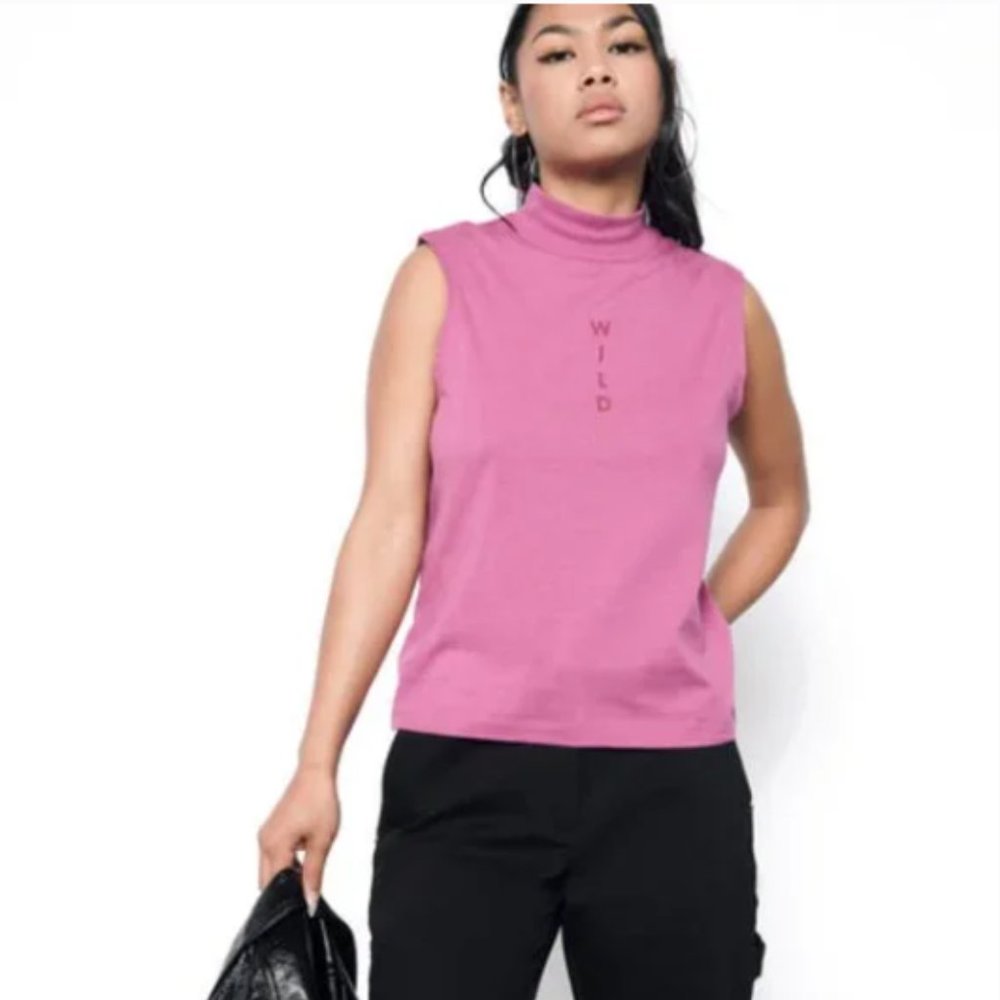 Wildfang Essential Mock Neck Tank Top